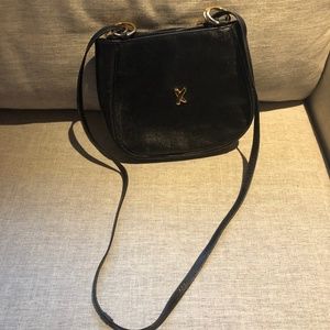 Paloma Picasso Black Leather hand bag